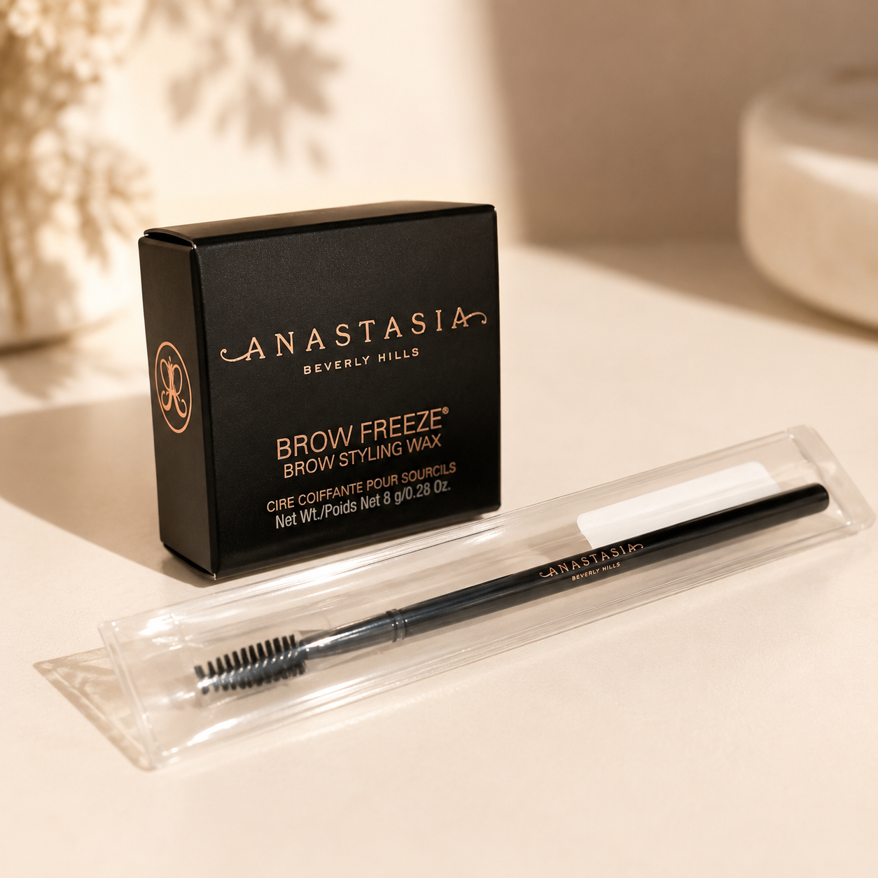 Anastasia Beverly Hills Brow Freeze® + Brosse | Cire coiffante transparente pour sourcils
