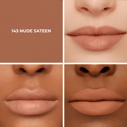 Rouge à lèvres Laura Mercier teinte Nude Sateen, fini satiné nude