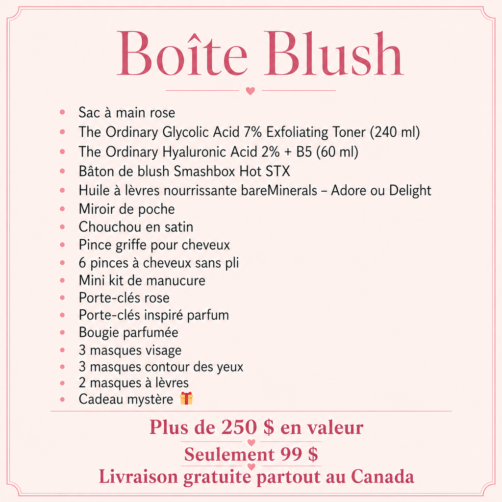 Blush – Coffret Beauté Cadeau Femme