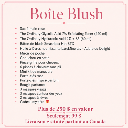 Blush – Coffret Beauté Cadeau Femme