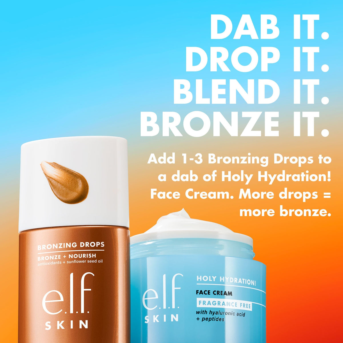 Gouttes bronzantes e.l.f. SKIN – Pure Gold Bronze 2 (30 ml)