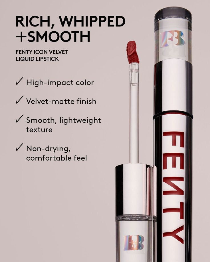 Rouge à lèvres liquide velours Fenty Icon – Fiyaproof