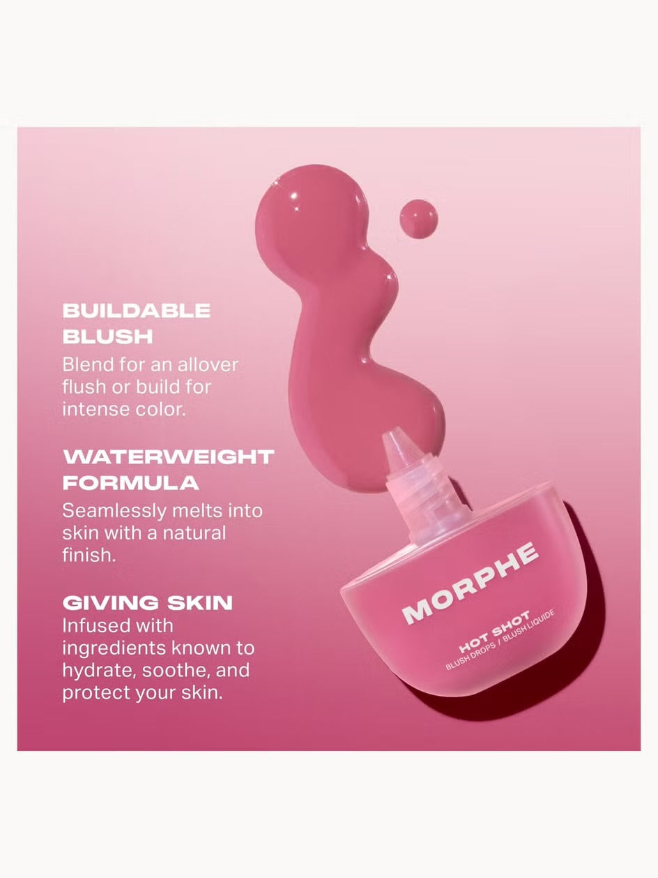 Gouttes de fard à joues Morphe Hot Shot – Fireball
