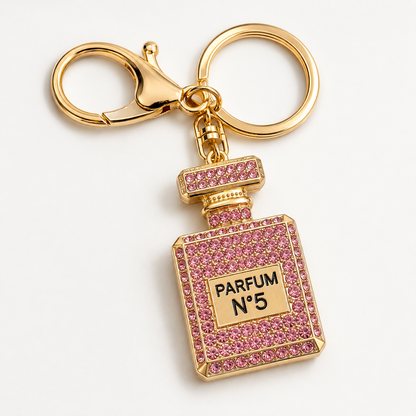 Pink Perfume Keychain | Porte-clés Parfum Rose