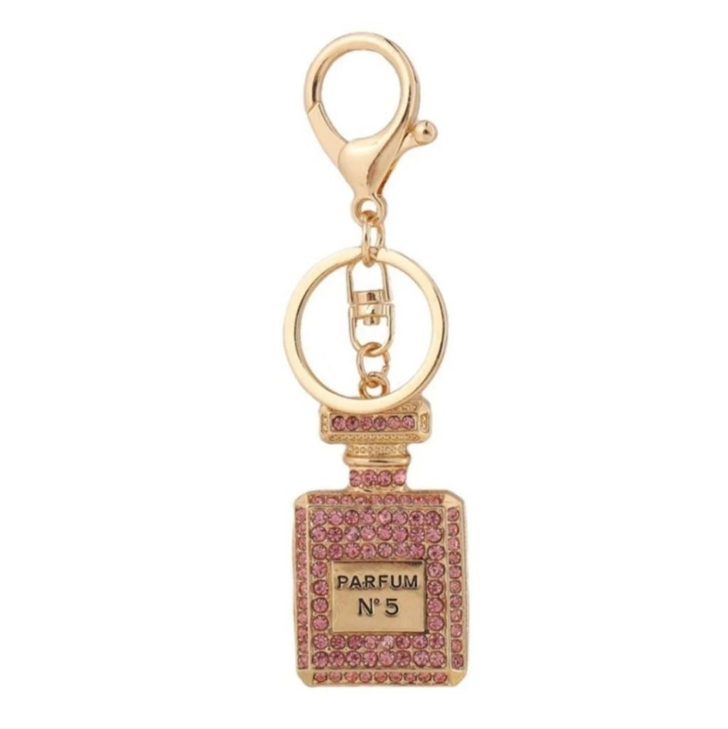 Porte-clés flacon de parfum – Couleurs variées