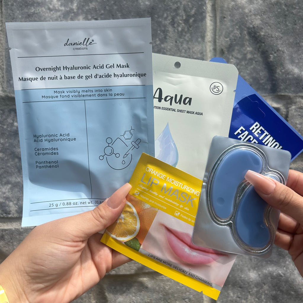 Self love box Denim-B - self-care gift box with denim handbag, skincare, makeup and hair accessories from Anastasia Beverly Hills, Fenty Beauty and more