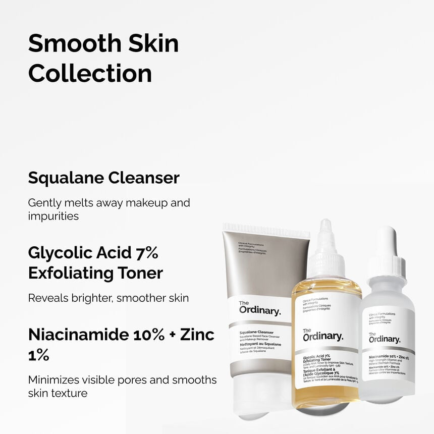 Ensemble routine peau lisse The Ordinary