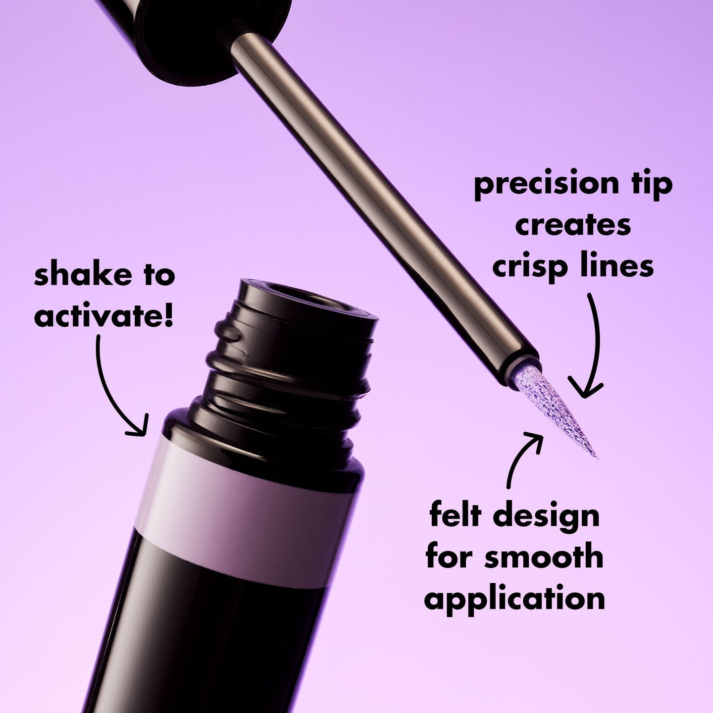 Eyeliner liquide hydrofuge longue tenue e.l.f. Inkwell – Noir