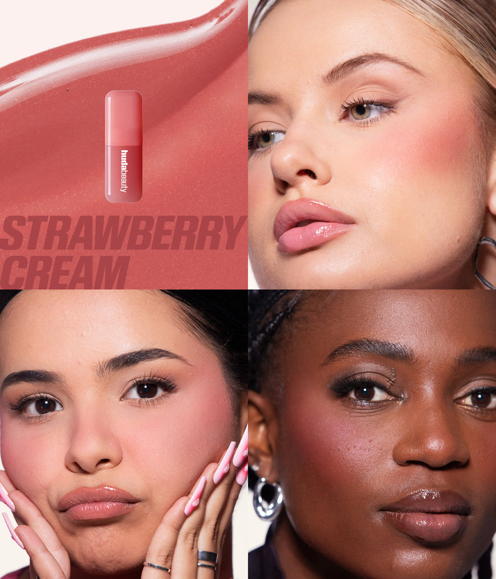 Duo fard à joues et huile à lèvres Huda Beauty Berries & Cream