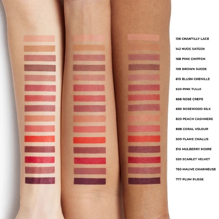 Rouge à lèvres Laura Mercier teinte Coral Velour, fini velouté corail