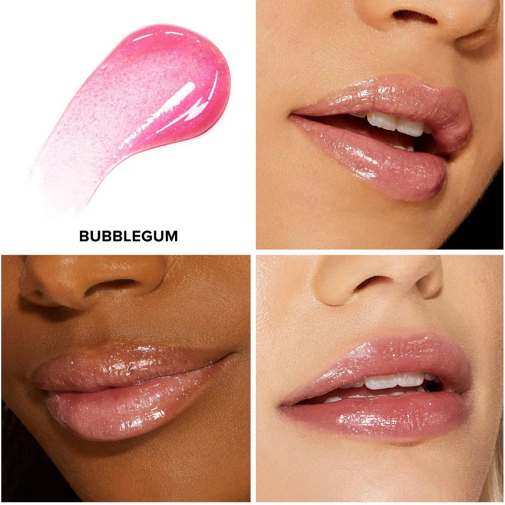 Duo d'huiles à lèvres brillantes Too Faced Kissing Jelly – Bubblegum & Blue Snow Cone (Édition limitée)