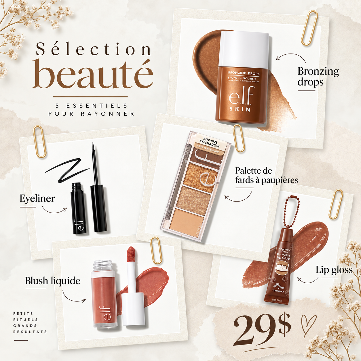 Kit Beauté Essentiel – 29$
