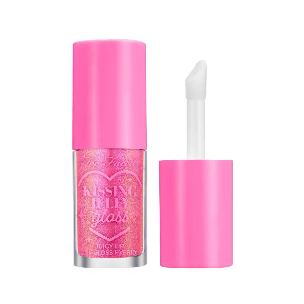 Too Faced Kissing Jelly Lip Oil Gloss Duo – Bubblegum & Blue Snow Cone (Limited Edition)