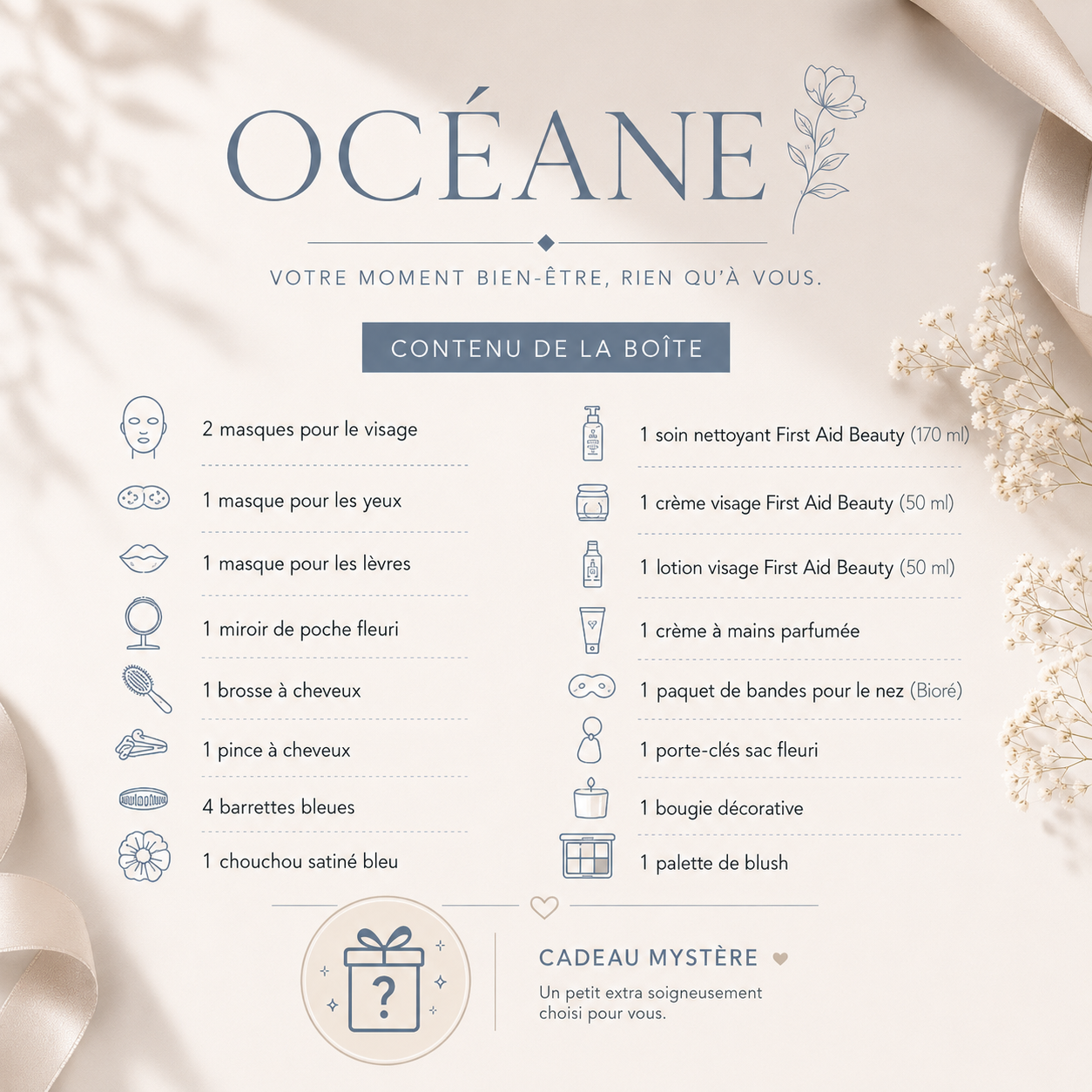 Océane – Coffret Self Care Soins de Peau