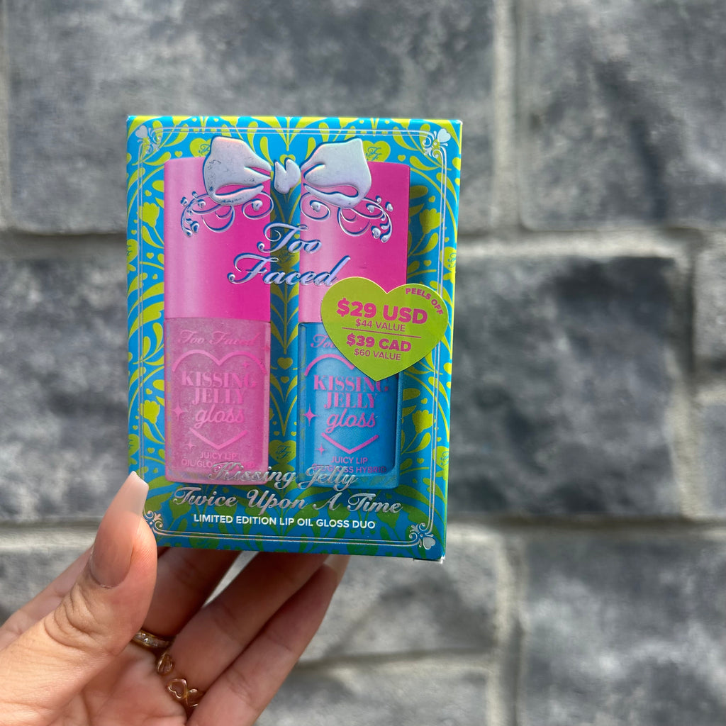 Self love box Denim-B - self-care gift box with denim handbag, skincare, makeup and hair accessories from Anastasia Beverly Hills, Fenty Beauty and more