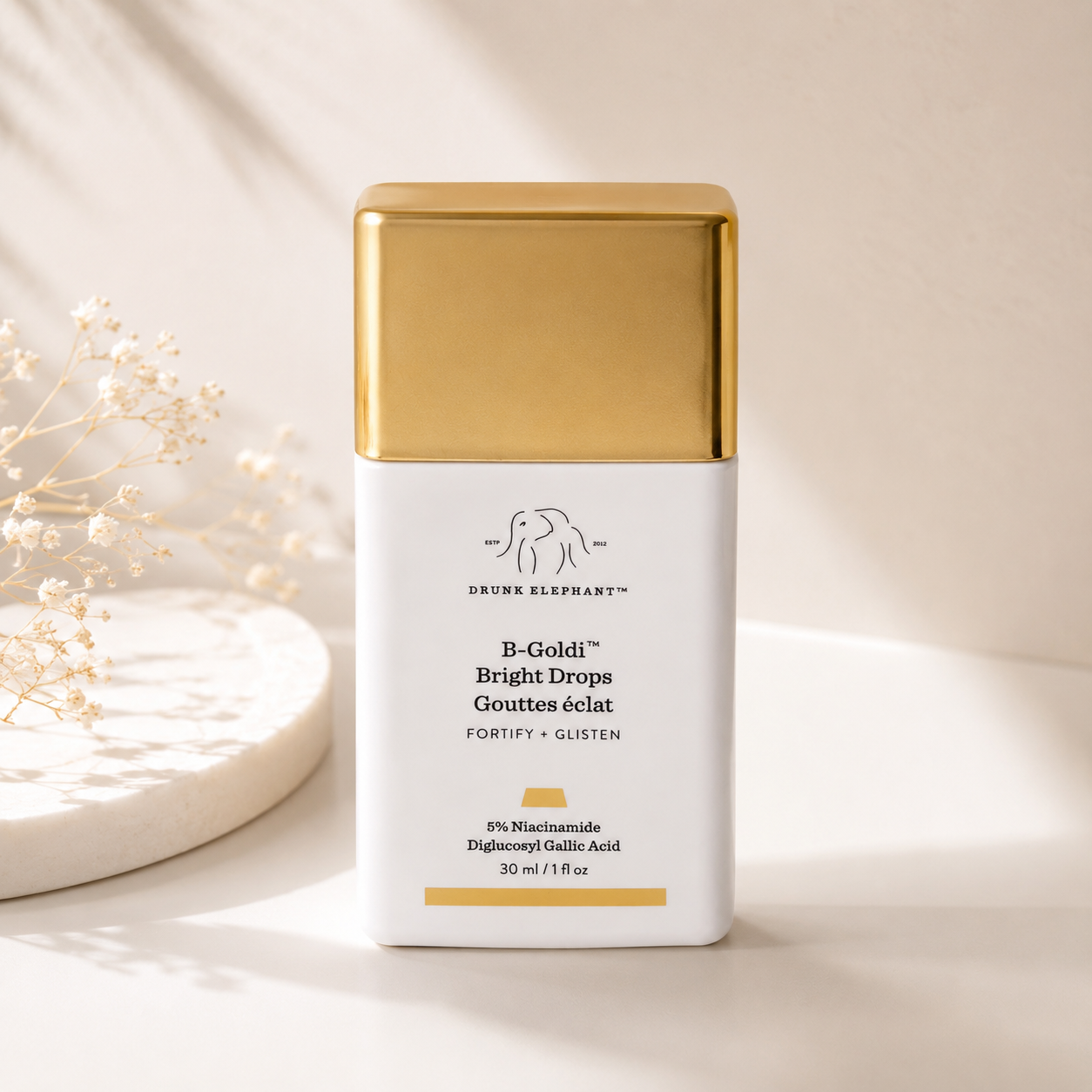 Gouttes illuminatrices Drunk Elephant B-Goldi™ – 30 ml
