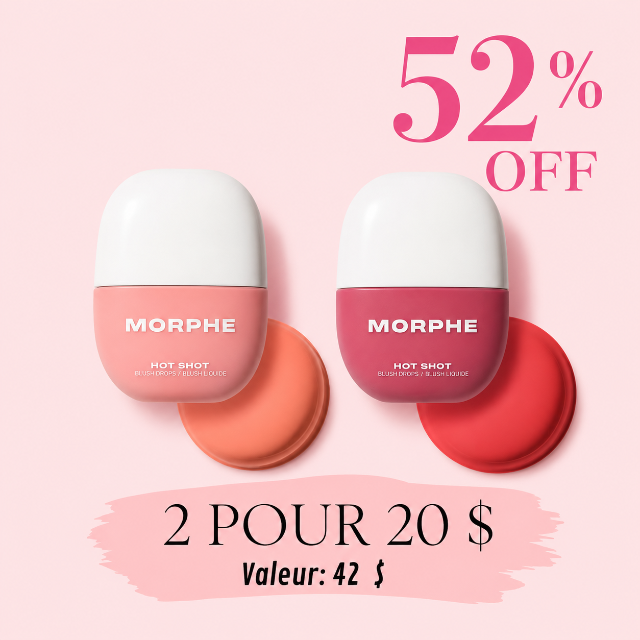 Duo de fards à joues Morphe Hot Shot | 2 pour 20 $