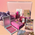 Self love box Camélia - cosmetics gift box with Anastasia Beverly Hills eyeshadow palette, blush, pink beauty accessories and surprise jewelry gift